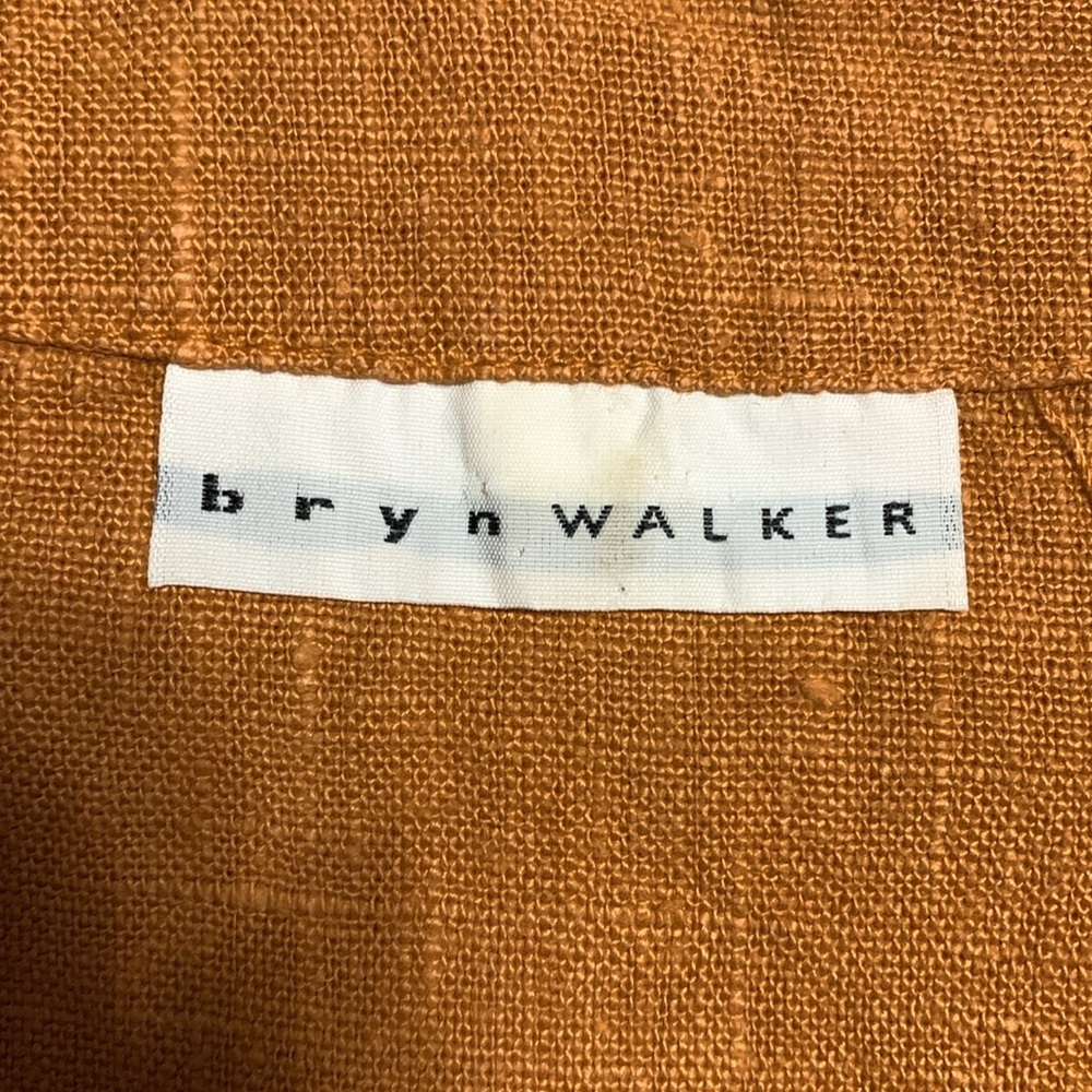 bryn Walker Women’s Pullover Boxy Oversized Flax Linen Terracotta Top Medium - Picture 8 of 15